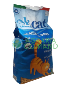 Lettiera biodegradabile per gatti OK Cat Plus