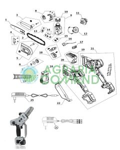 Scheda ricambi potatore kvs5100