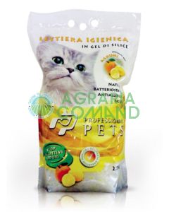 LETTIERA IGIENICA PROFUMATA AGRUMI IN GEL DI SILICE KG.2,5