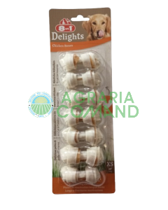 Confezione di snack per cani 8in1 Delights Chicken Bones