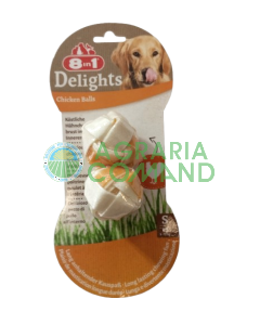 Confezione di snack per cani  8in1 Delights Chicken Balls (Piccole)