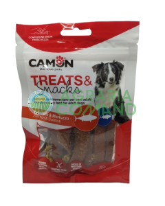 Confezione snack per cani Camon Treats & Snacks Salmone e Merluzzo