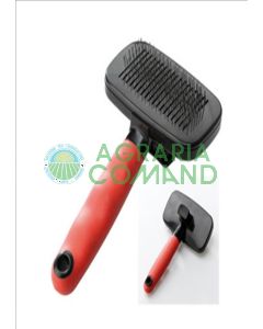 CARDATORE SPAZZOLA C/PULSANTE PER CANE GATTO GRO 5956