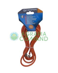 Tubo gas da 5 mt. con attacchi per Bruciaerba Kemper