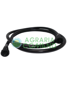 Tubo nero con attacchi per pompe vita