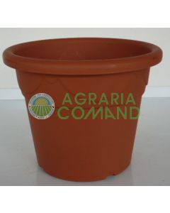 Vaso cilindrico Corinto Plastecnic terracotta 18 cm