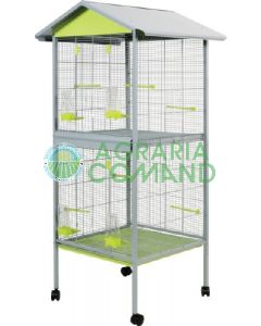 Voliera Rouliette Duplex Zolux con divisorio 78 x 74 x 175 cm.