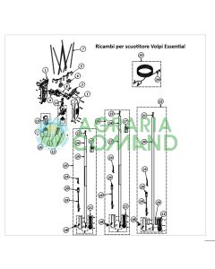 Esploso ricambi scuotitore Volpi Essential
