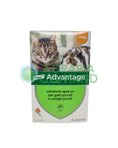 ADVANTAGE 40 gatti e conigli <4 kg