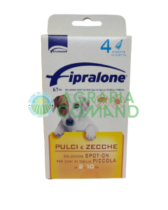 Fipralone Formevet 4 pipette cane 2-10 kg