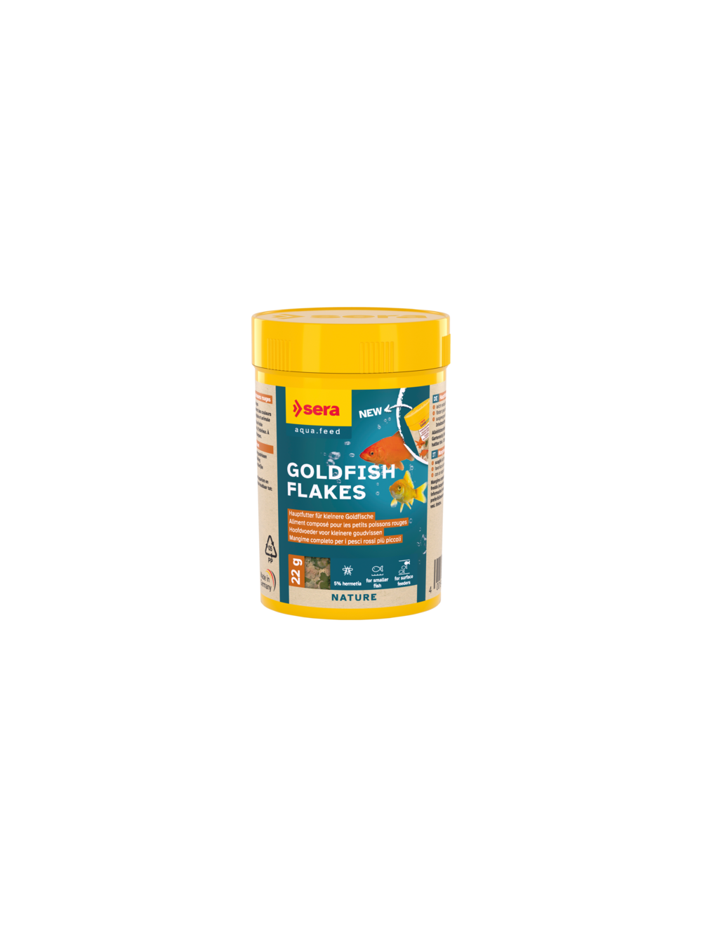 Confezione di mangime Sera Goldfish Flakes da 22 gr.