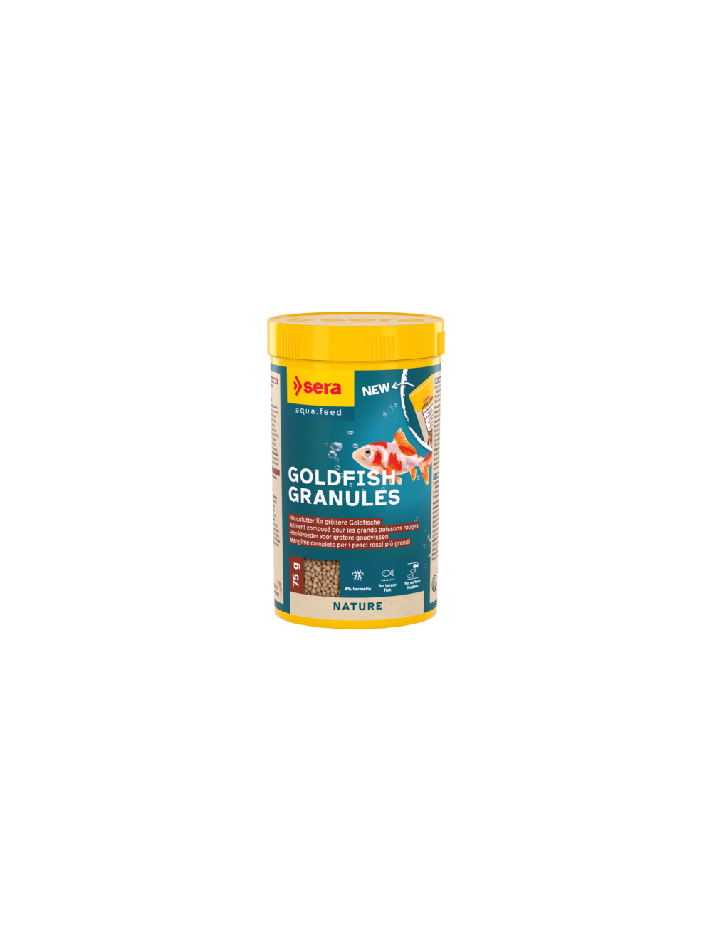 Confezione di mangime Sera Goldfish Granules da 75 gr.