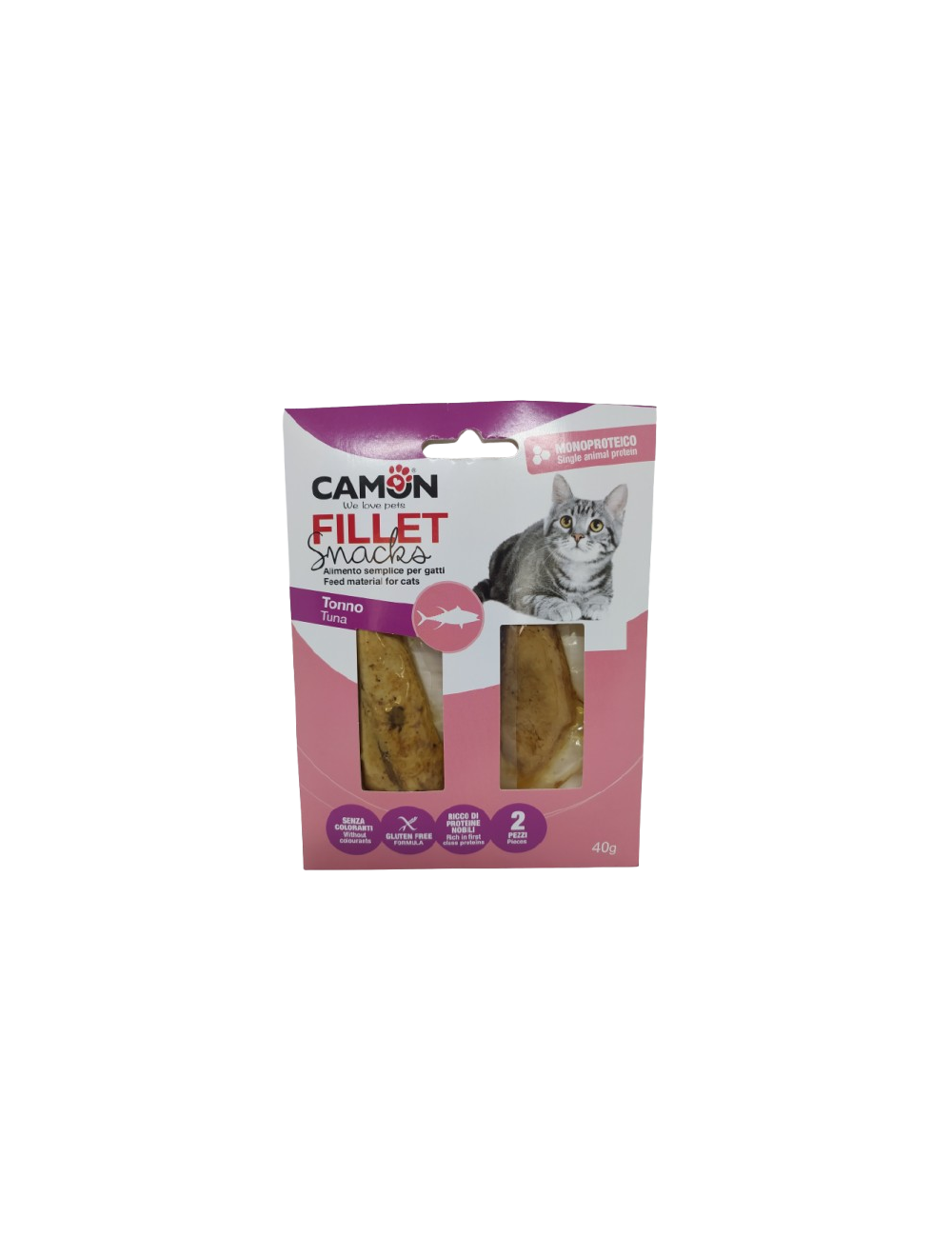 Confezione snack per gatti Camon Fillet e Snacks Tonno Confezione snack per gatti Camon Fillet e Snacks Tonno