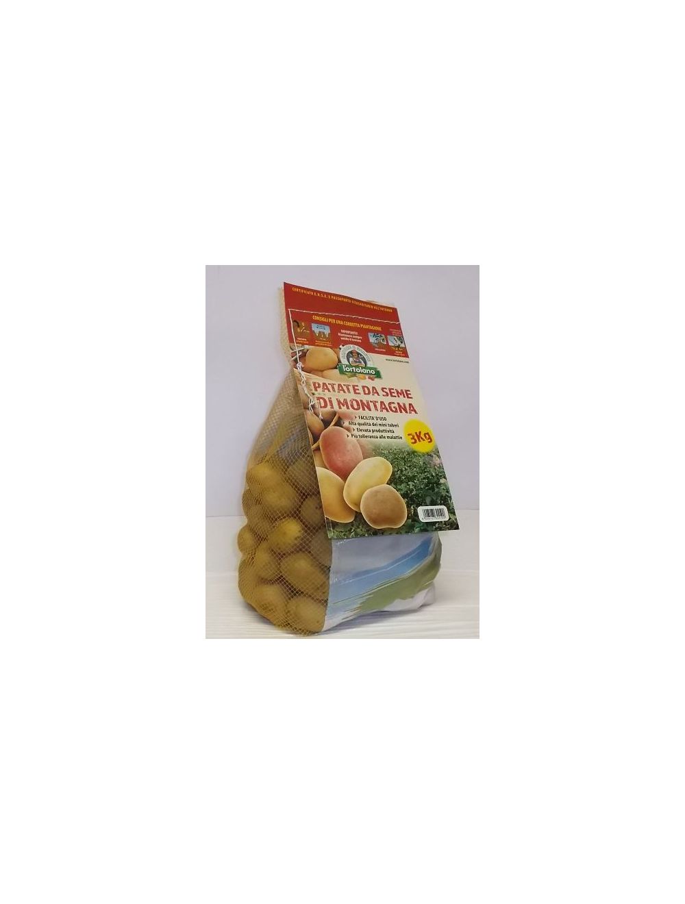Sacchetto kg 3 mini tuberi patate Kennebec