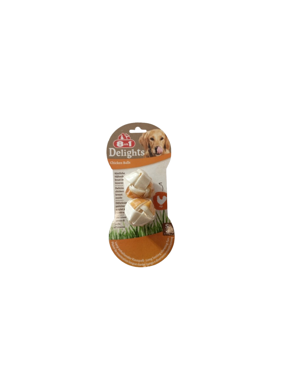 Confezione di snack per cani 8in1 Delights Chicken Balls (Piccole) Confezione di snack per cani 8in1 Delights Chicken Balls (Piccole)