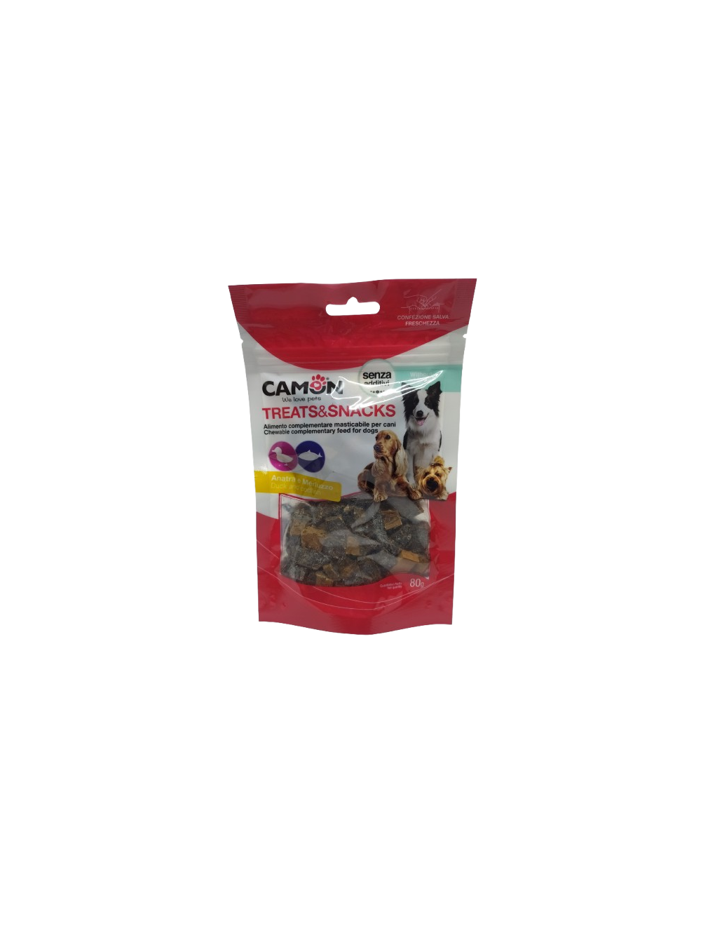 Confezione di snack per cani Camon Treats & Snacks Anatra e Merluzzo Confezione di snack per cani Camon Treats & Snacks Anatra e Merluzzo