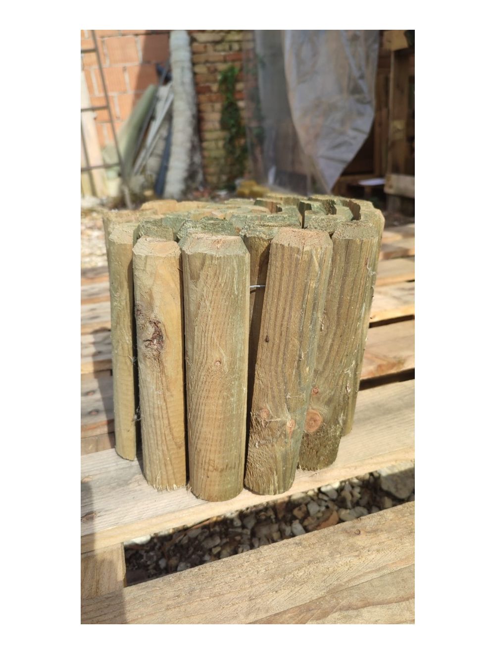 Bordura in legno trattato in pino