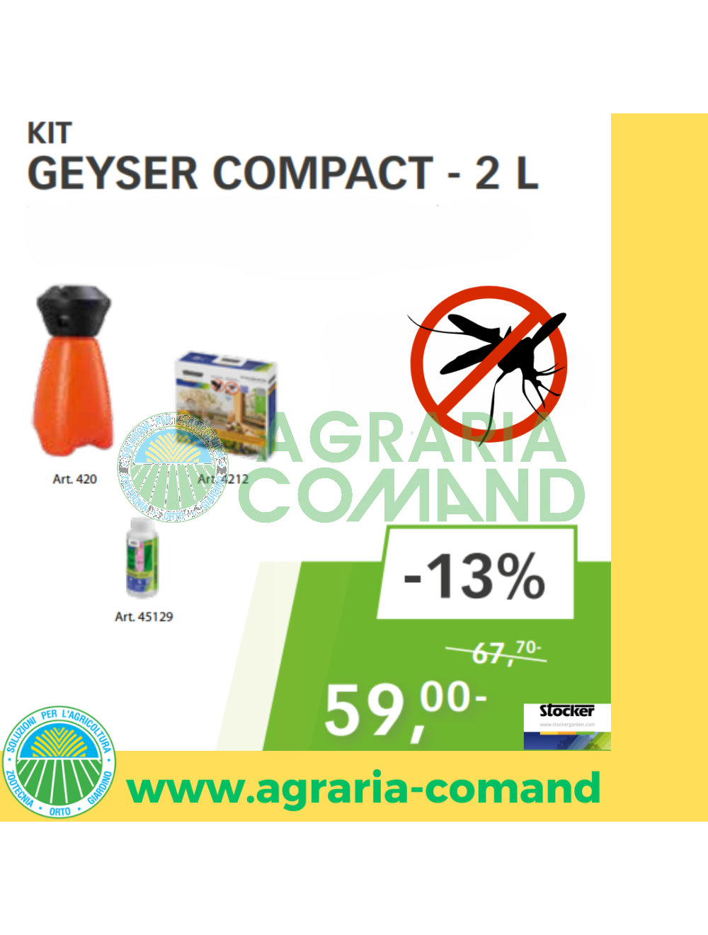 KIT Geyser compact 2 l Stocker promo KIT Geyser compact 2 l Stocker promo