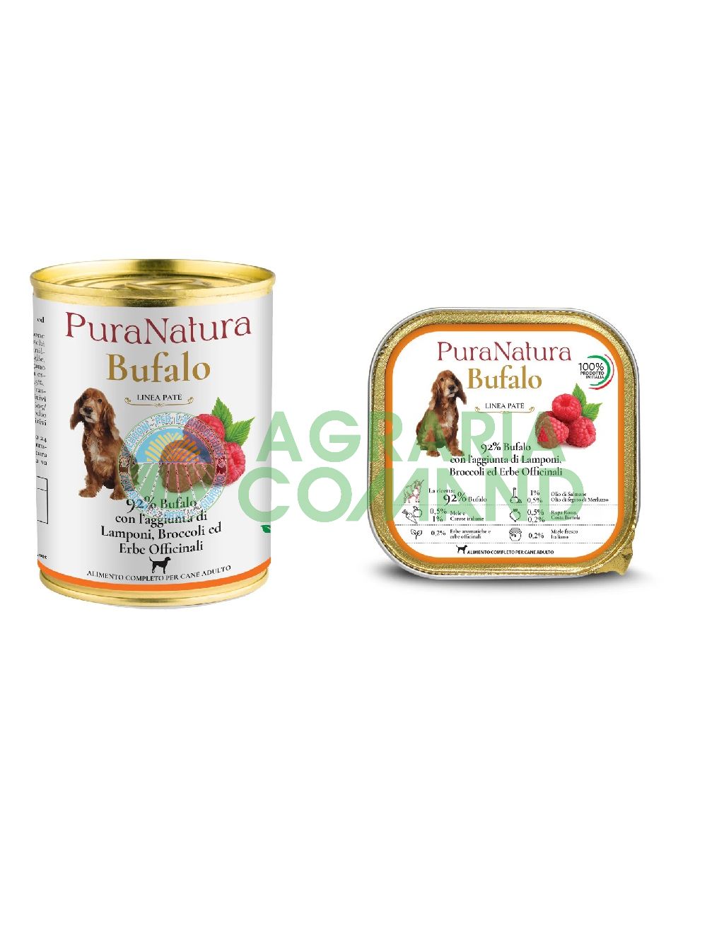 Patè Bufalo Lampone alimento completo PuraNatura Patè Bufalo Lampone alimento completo PuraNatura