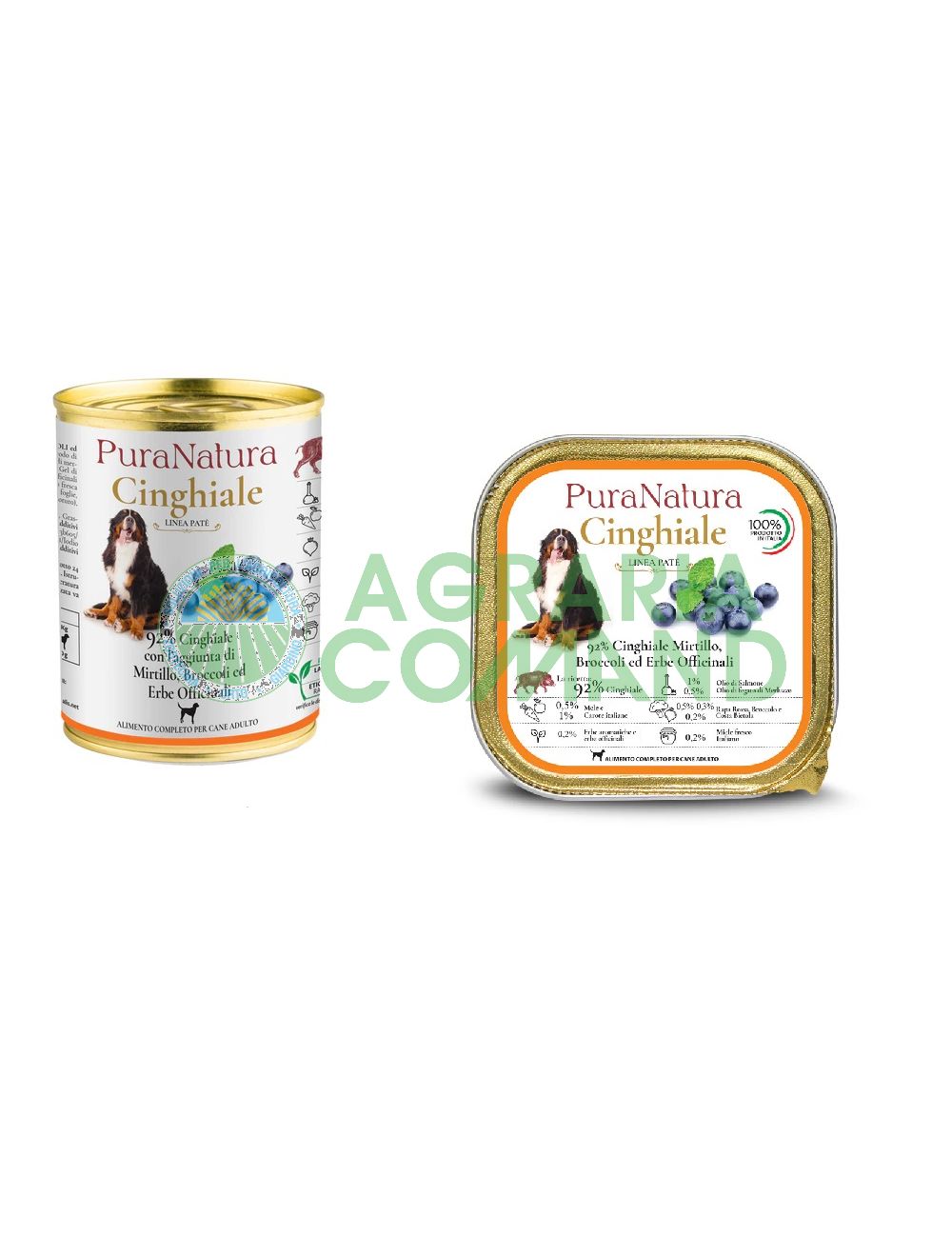 PuraNatura umido per cani adulti con cinghiale e mirtilli PuraNatura umido per cani adulti con cinghiale e mirtilli