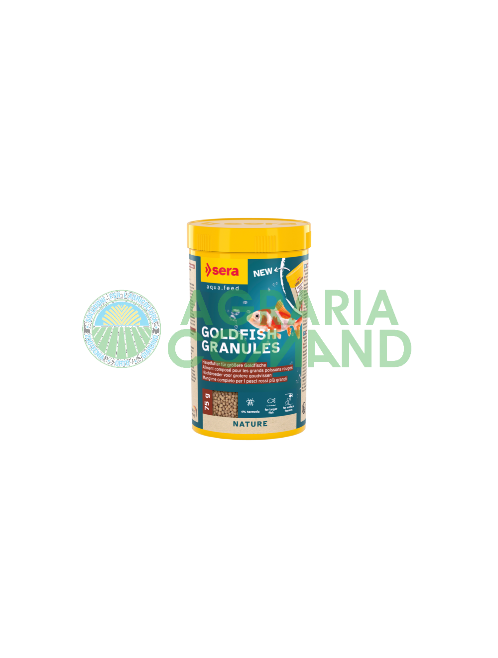 Confezione di mangime Sera Goldfish Granules da 75 gr.