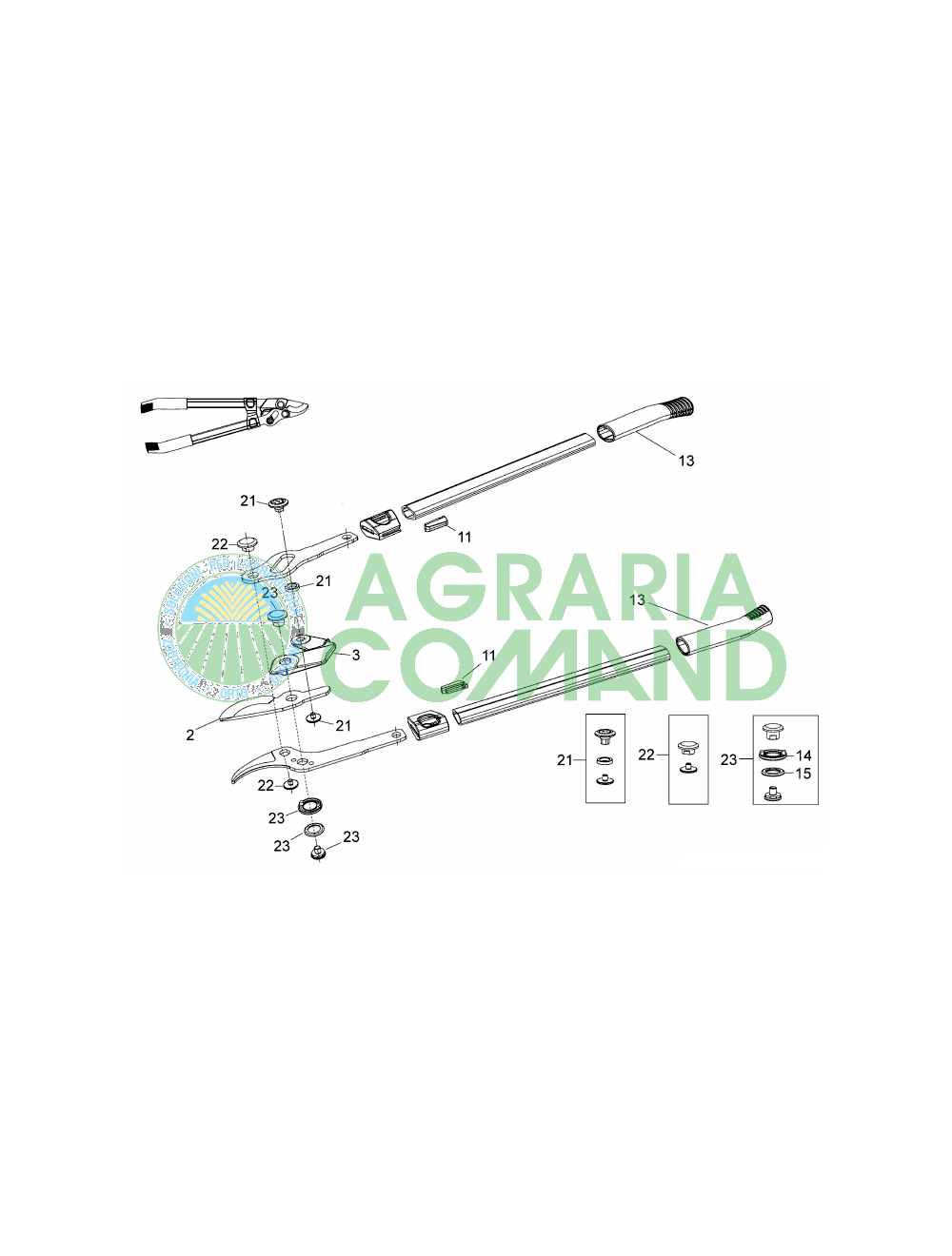 Esploso ricambi Power Cut serie RR