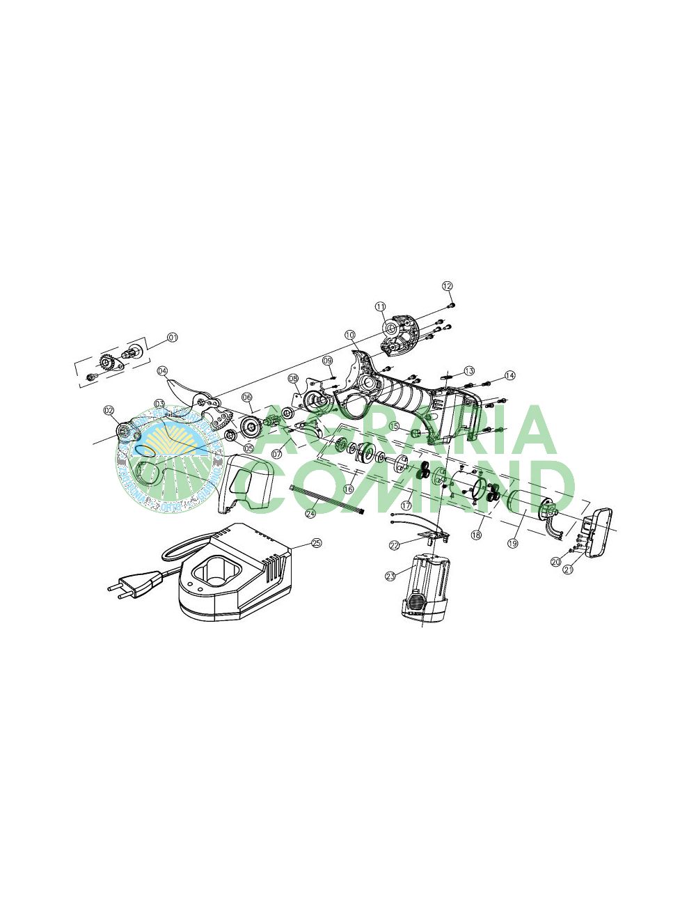 Esploso forbice kv 300