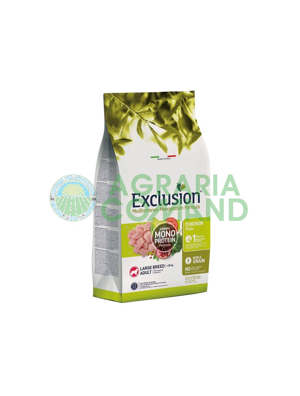 Exclusion mediterraneo adult large pollo