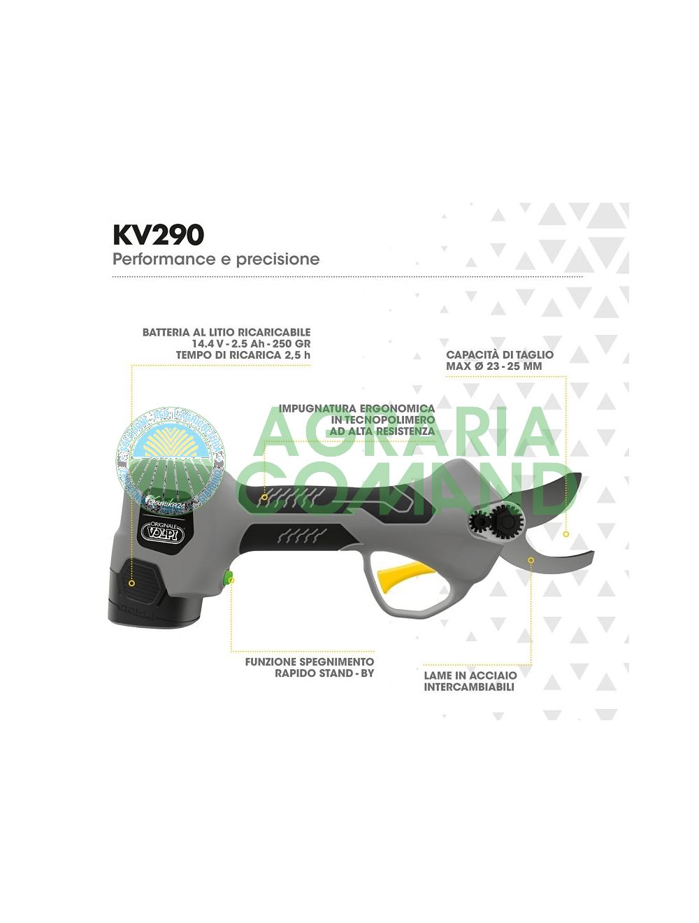 Forbice elettronica Volpi Kv 290 Forbice elettronica Volpi Kv 290