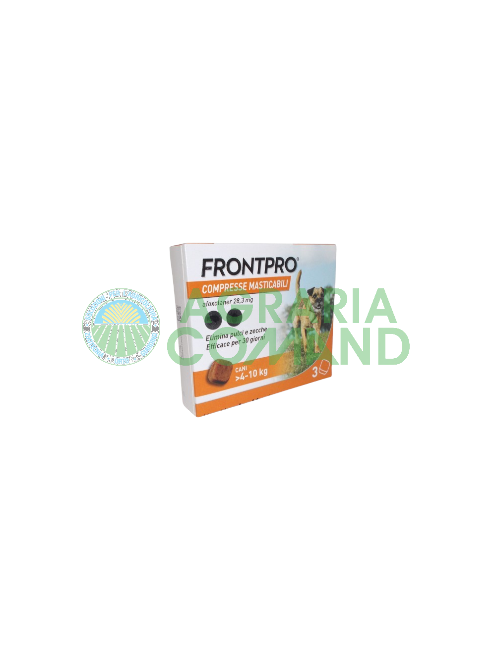 Confezione FrntPro compresse antiparassitario per cani