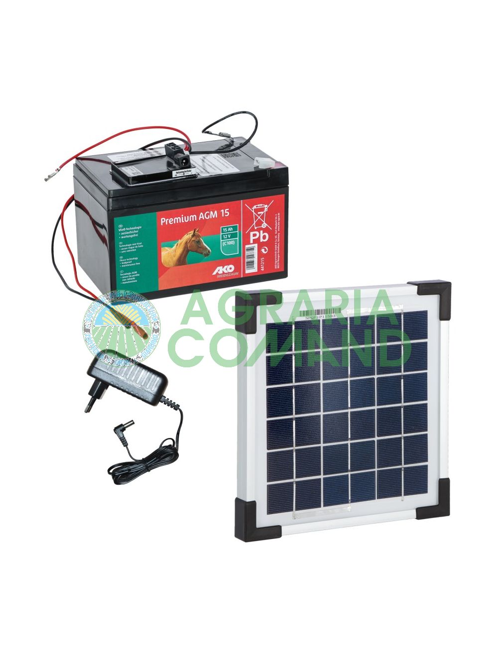 Kit solare per ricarica elettrificatori Kerbl