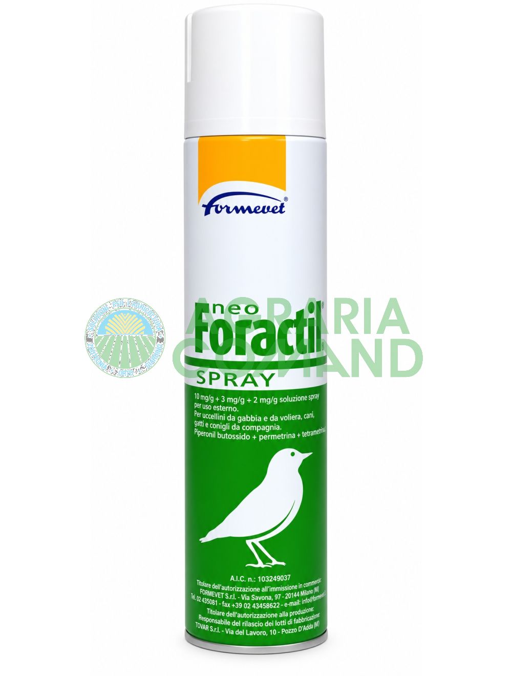 Neo Foractil Spray Formevet 300 ml antiparassitario per uccelli da gabbia e voliera Neo Foractil Spray Formevet 300 ml antiparassitario per uccelli da gabbia e voliera