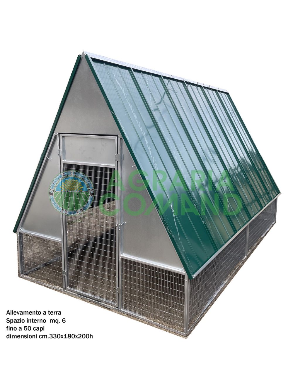 Pollaio in metallo modello Maiella Pollaio in metallo modello Maiella