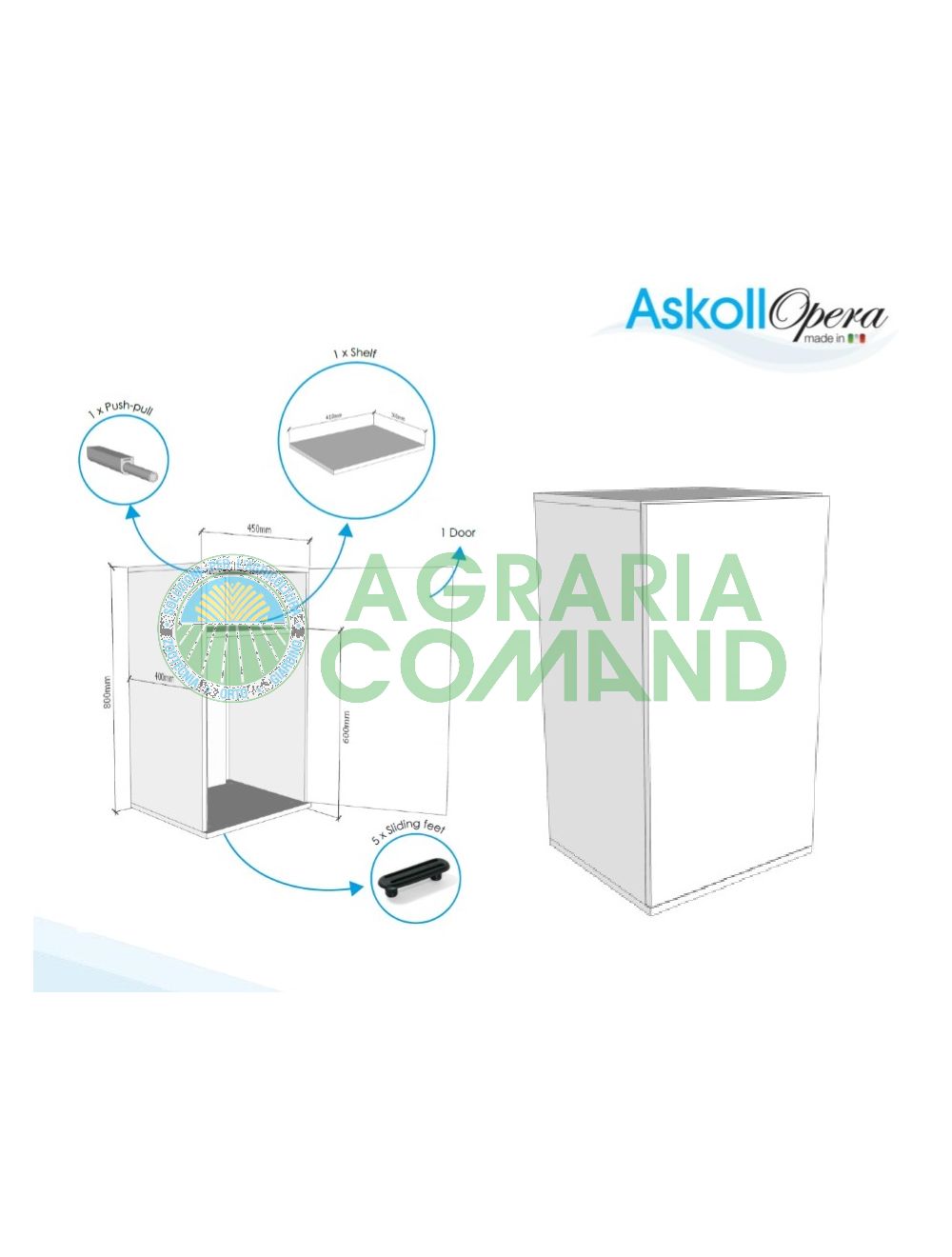 Mobile per Acquario Askoll Opera 80