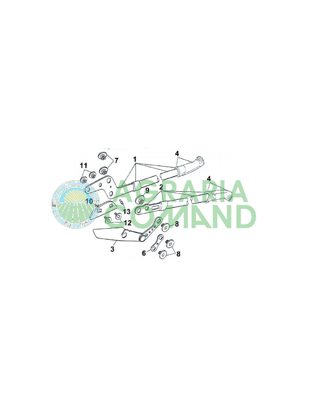 Esploso cesoia rs 830