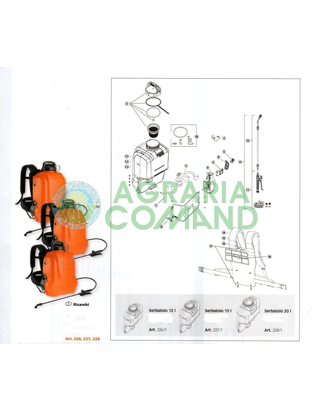 Esploso ricambi pompe