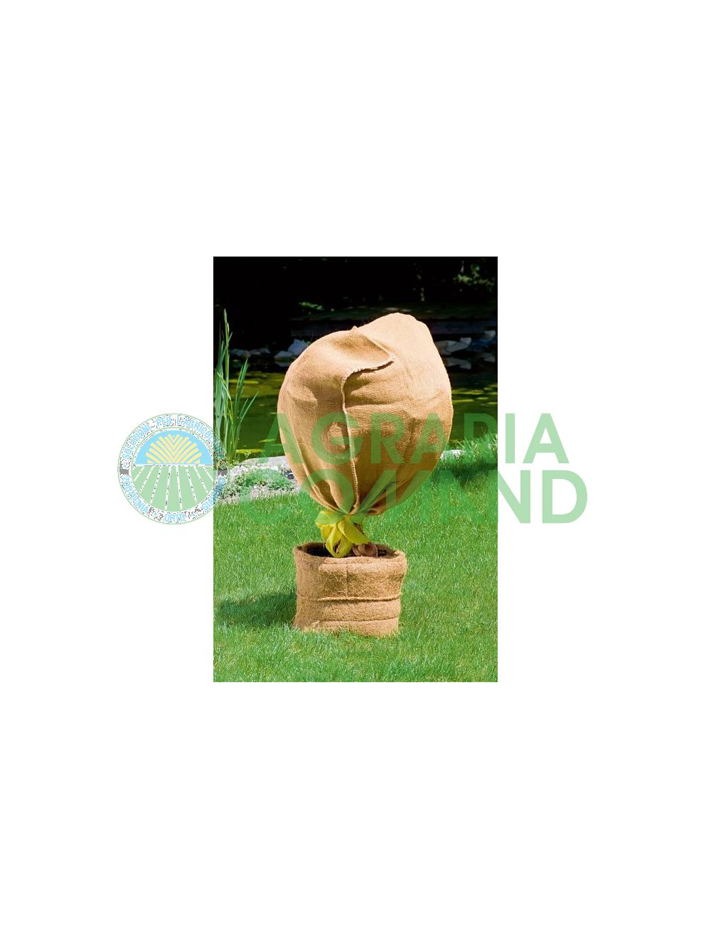 Effaband – Nastro di iuta come protezione per alberi, 25 m, protezione invernale per alberi, prodotto in Germania, non si sfilaccia, nastro di iuta con bordo chiuso per l'uso in giardino (100