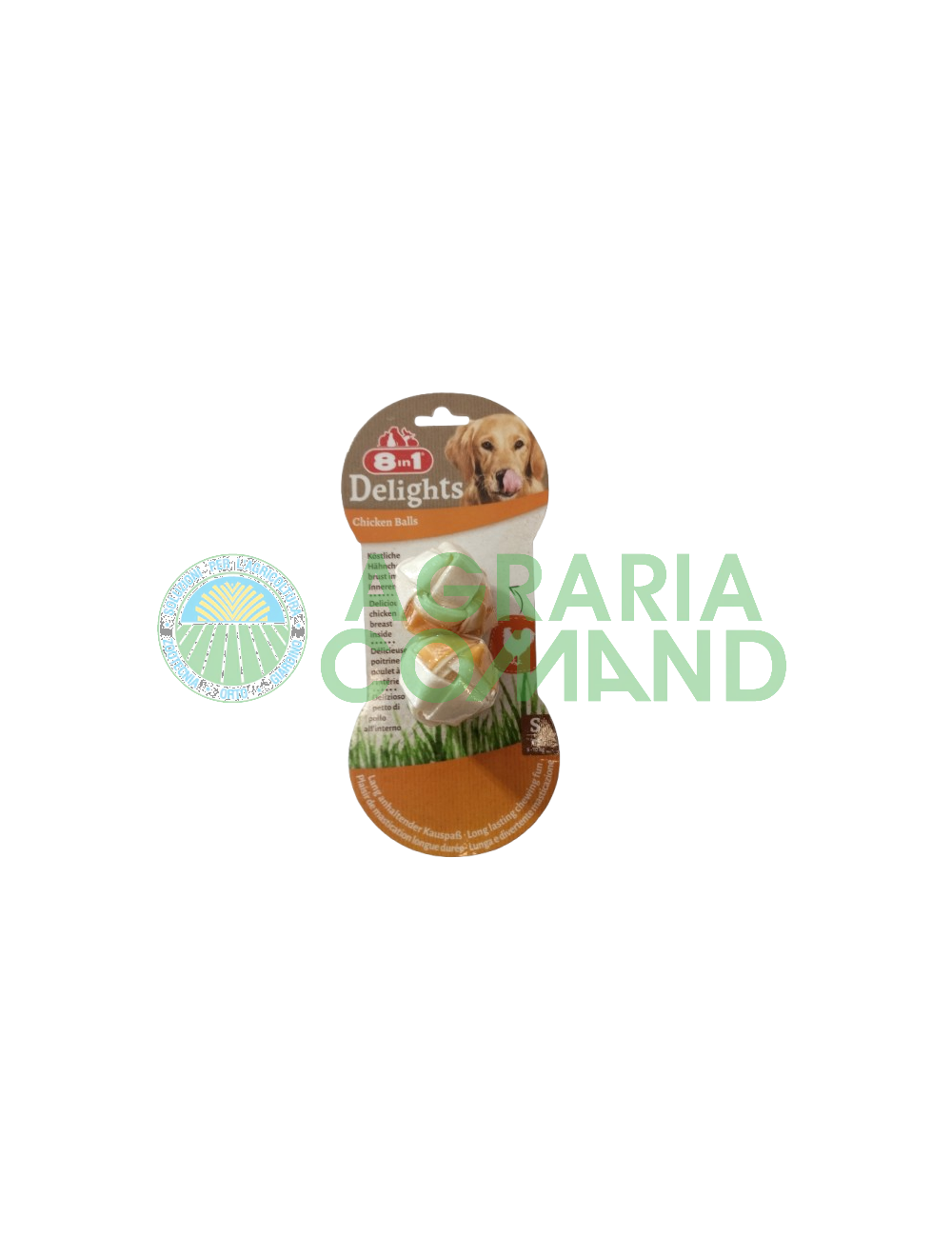 Confezione di snack per cani 8in1 Delights Chicken Balls (Piccole) Confezione di snack per cani 8in1 Delights Chicken Balls (Piccole)