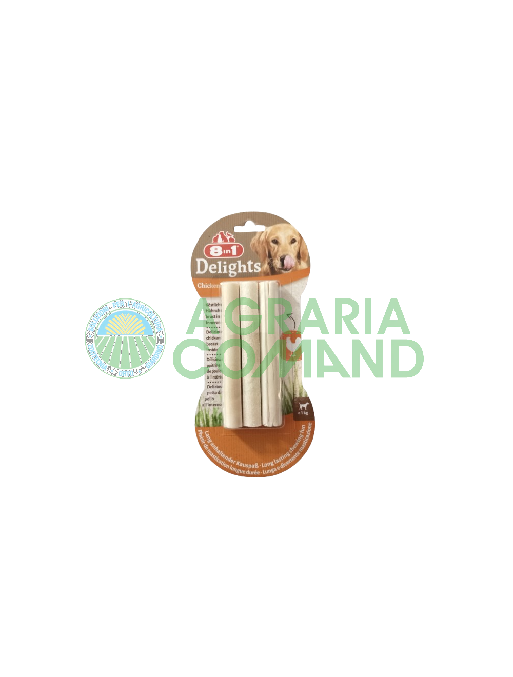 Confezione di snack per cani 8in1 Delights Chicken Sticks Confezione di snack per cani 8in1 Delights Chicken Sticks