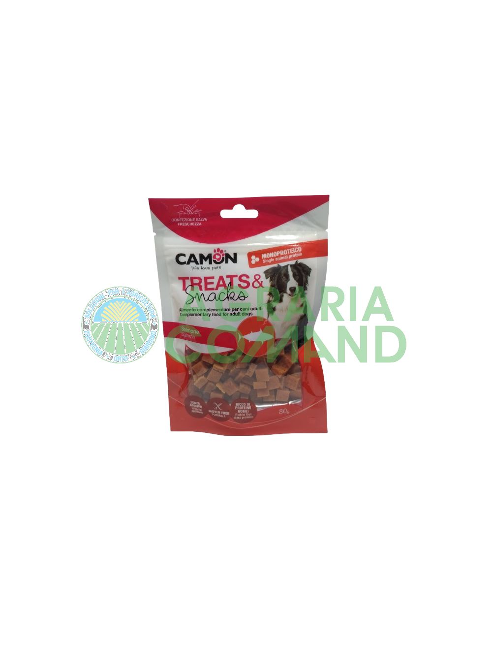 Confezione di snacK per cani Camon Treats & Snacks al Salmone