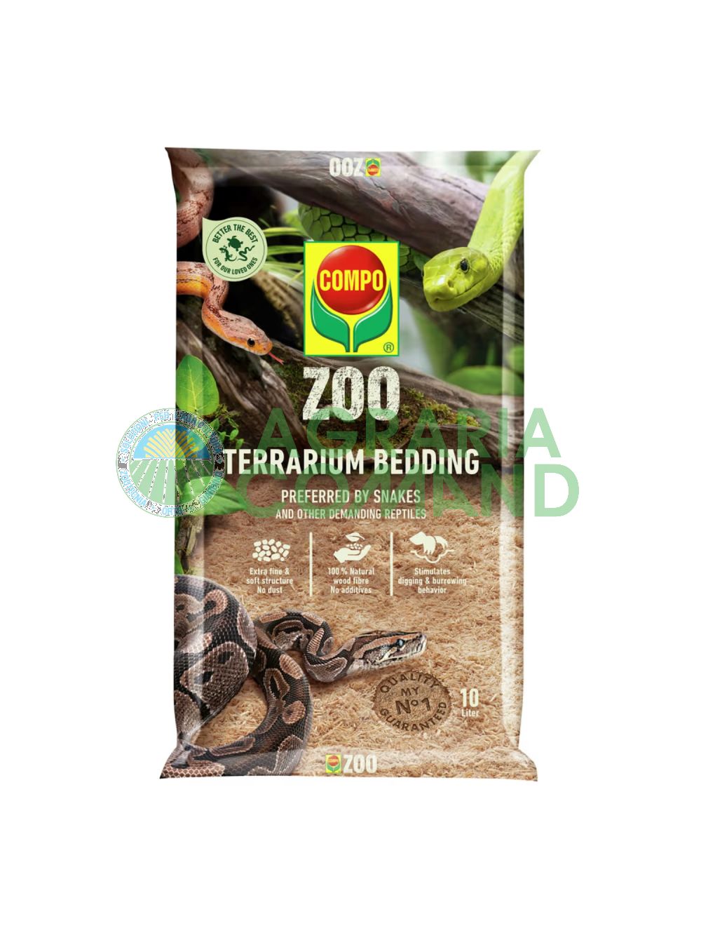 Lettiera morbida per serpenti Compo zoo