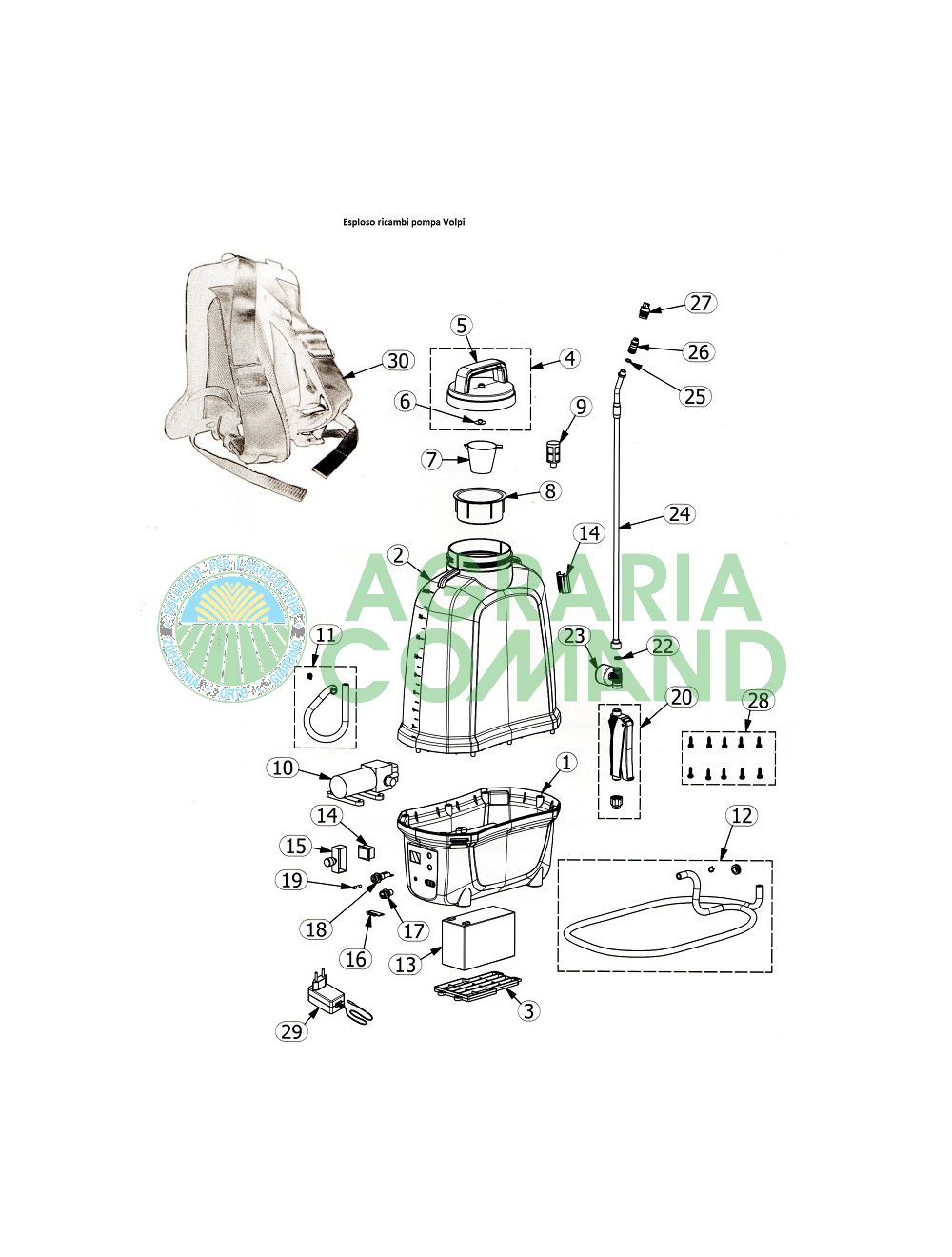 Esploso ricambi V-Black E-Pro16