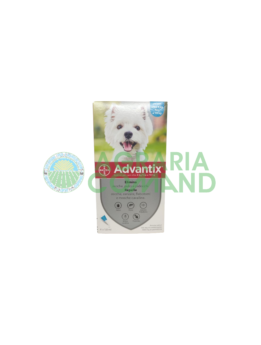 Advantix spot on fino a 10 kg cane Advantix spot on fino a 10 kg cane