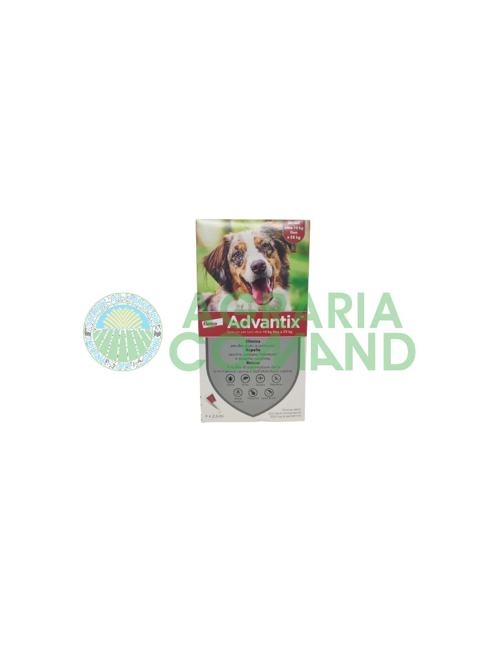 Advantix spot on fino 25 kg cane