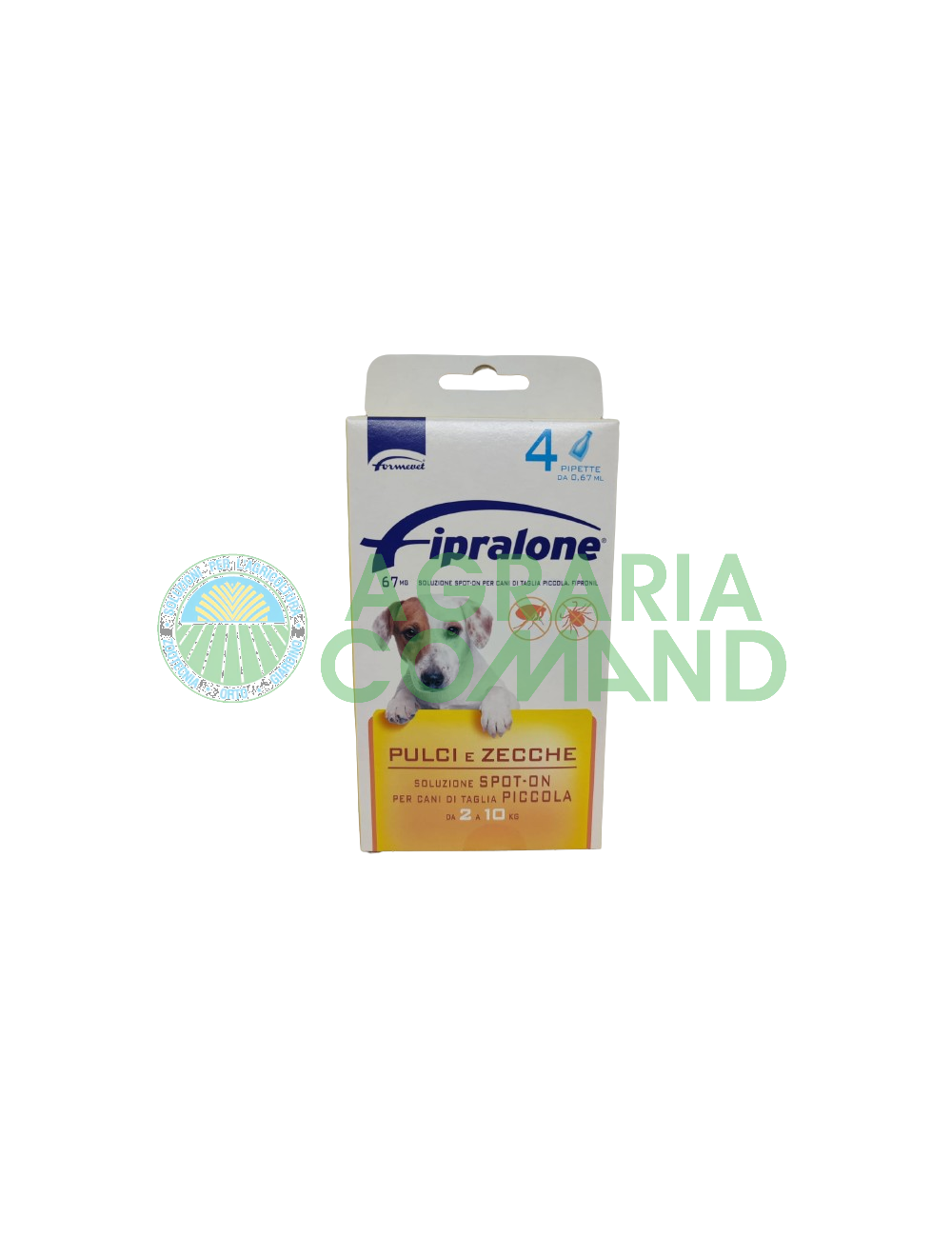 Fipralone Formevet 4 pipette cane 2-10 kg