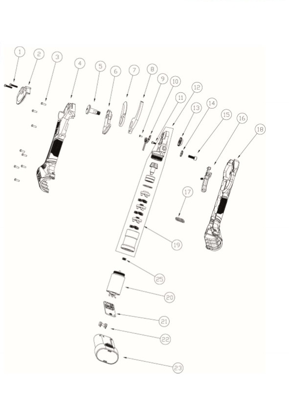 esploso ricambi FE04-25